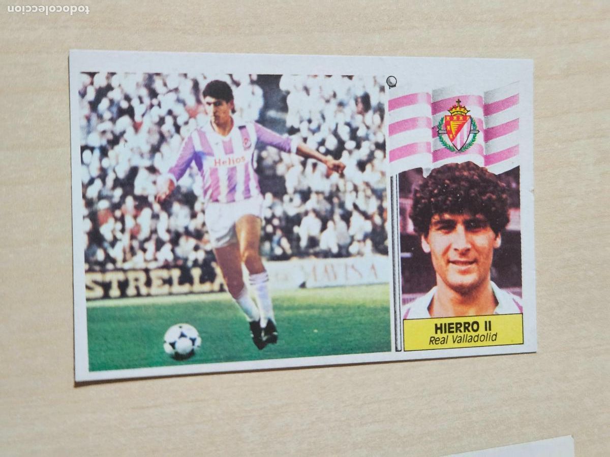 Cromos de f&uacute;tbol: EDICIONES ESTE 86 87 FICHAJE N&ordm; 15 HIERRO II REAL VALLADOLID CROMO RECUPERADO BUEN ESTADO