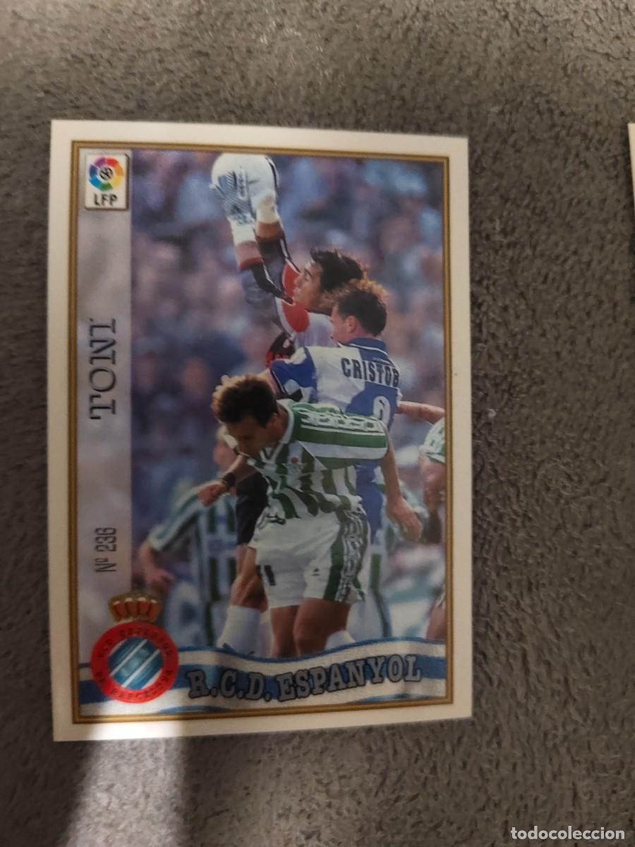 Cromos de f&uacute;tbol: 236. TONI R.C.D. ESPANYOL MUNDICROMO FICHAS 97 98 LIGA 1997 1998 CARD ABB