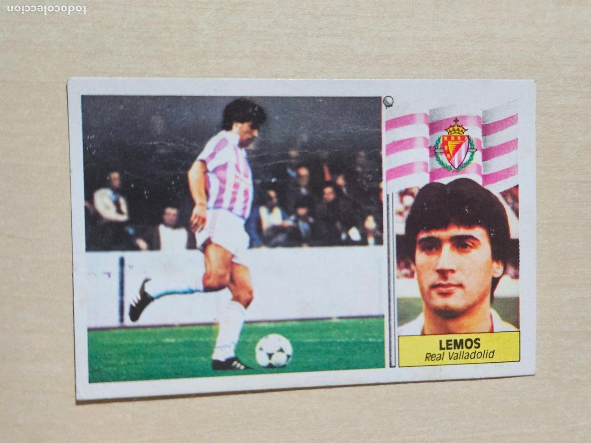 Cromos de f&uacute;tbol: EDICIONES ESTE 86 87 FICHAJE N&ordm; 16 LEMOS REAL VALLADOLID CROMO RECUPERADO