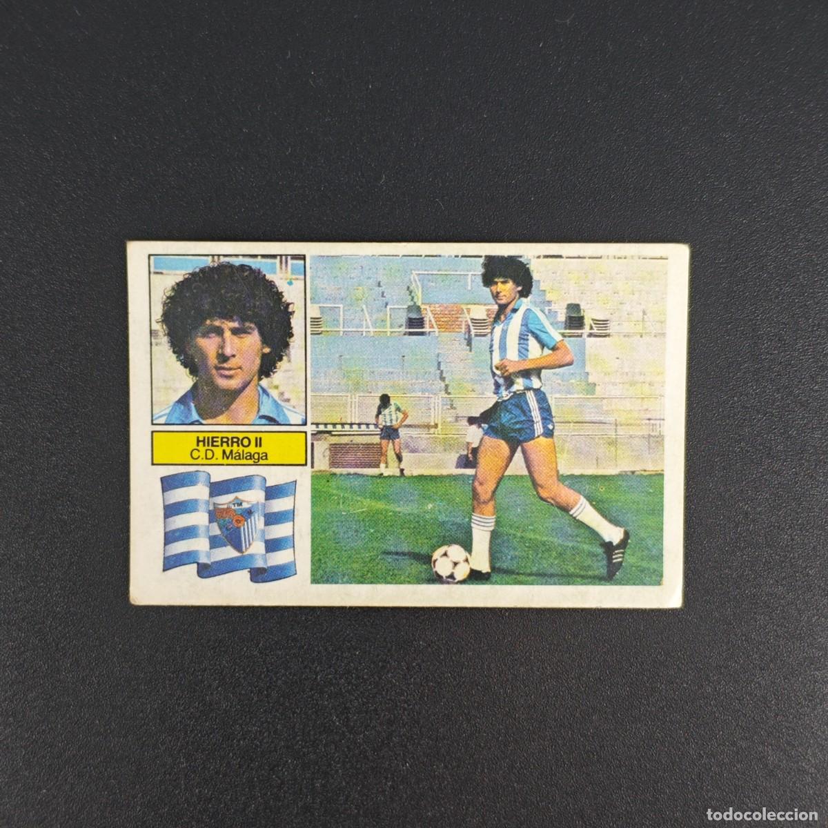 Cromos de f&uacute;tbol: CROMO DE FUTBOL LIGA ESTE 82 83 1982 1983 NUNCA PEGADO SIN PEGAR HIERRO II C. D. MALAGA RA1026