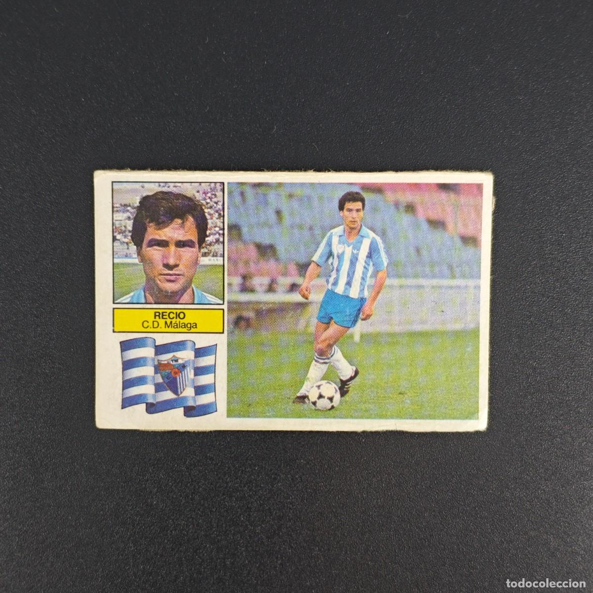 Cromos de f&uacute;tbol: CROMO DE FUTBOL LIGA ESTE 82 83 1982 1983 NUNCA PEGADO SIN PEGAR RECIO C. D. MALAGA RA1026