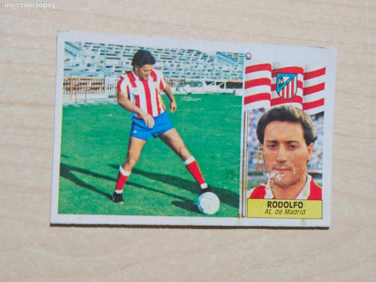Cromos de f&uacute;tbol: EDICIONES ESTE 86 87 FICHAJE N&ordm; 19 RODOLFO - VERSION - CROMO RECUPERADO