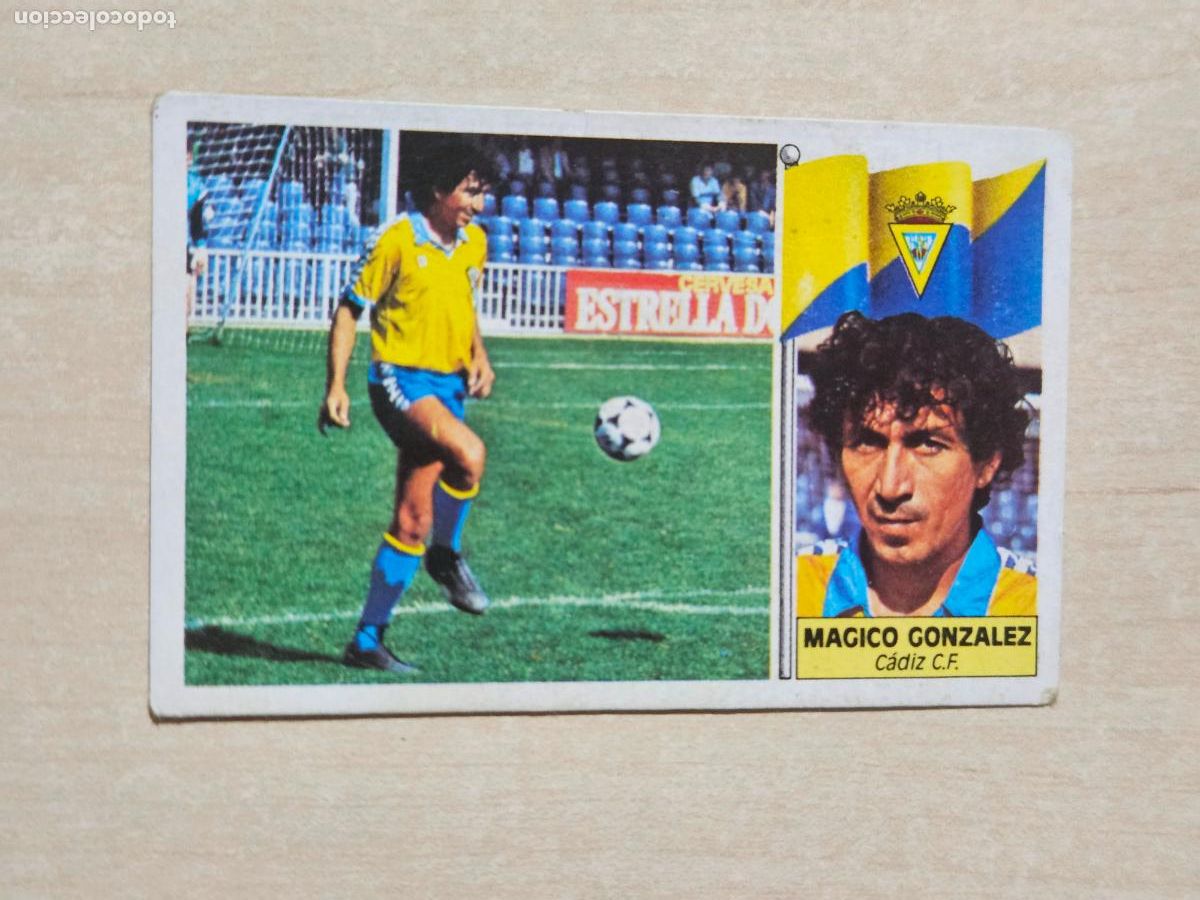 Cromos de f&uacute;tbol: EDICIONES ESTE 86 87 FICHAJE N&ordm; 21 MAGICO GONZALEZ - CROMO RECUPERADO