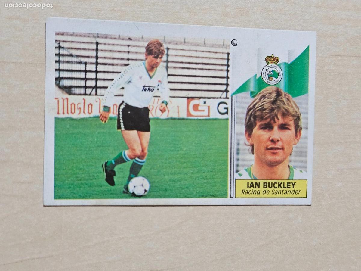 Cromos de f&uacute;tbol: EDICIONES ESTE 86 87 FICHAJE N&ordm; 20 IAN BUCKLEY RACING DE SANTANDER CROMO RECUPERADO