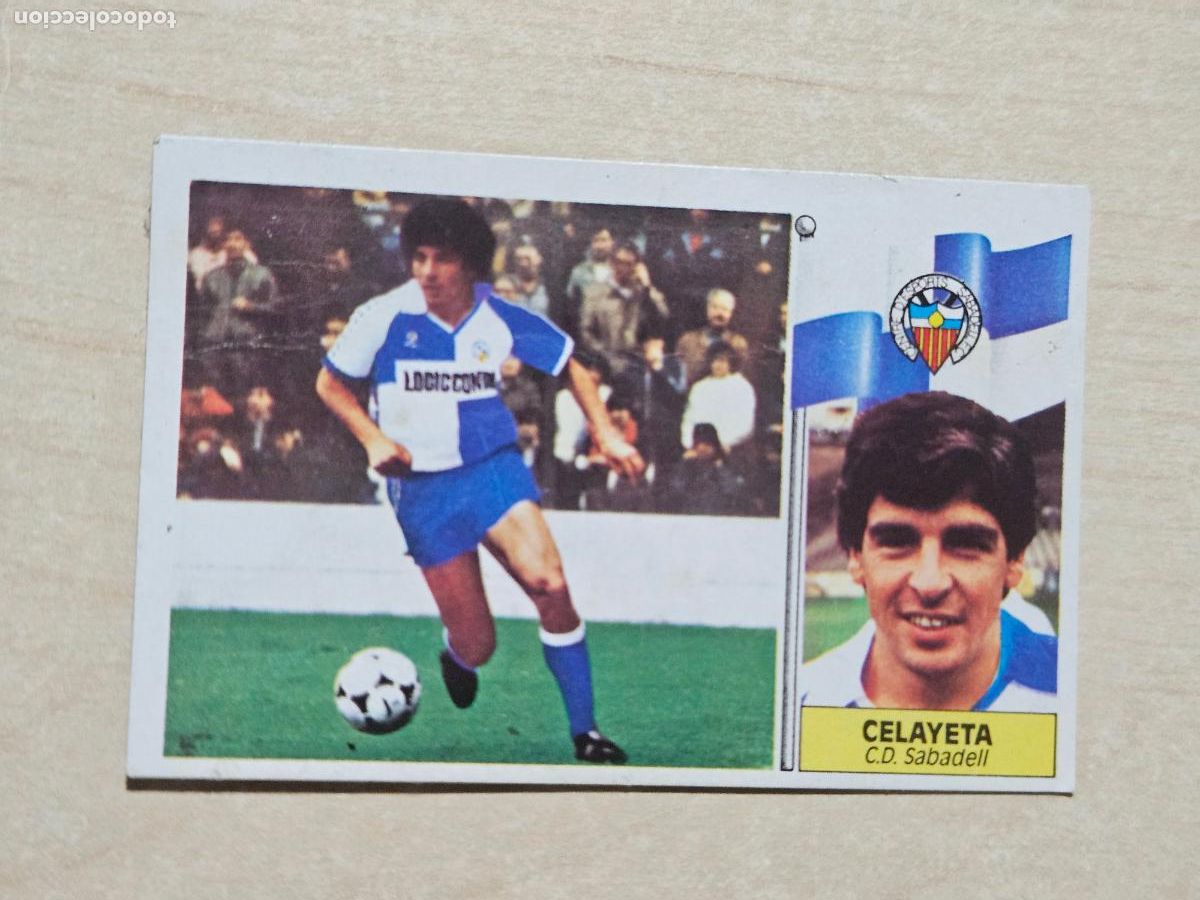 Cromos de f&uacute;tbol: EDICIONES ESTE 86 87 FICHAJE N&ordm; 24 CELAYETA SABADELL CROMO RECUPERADO