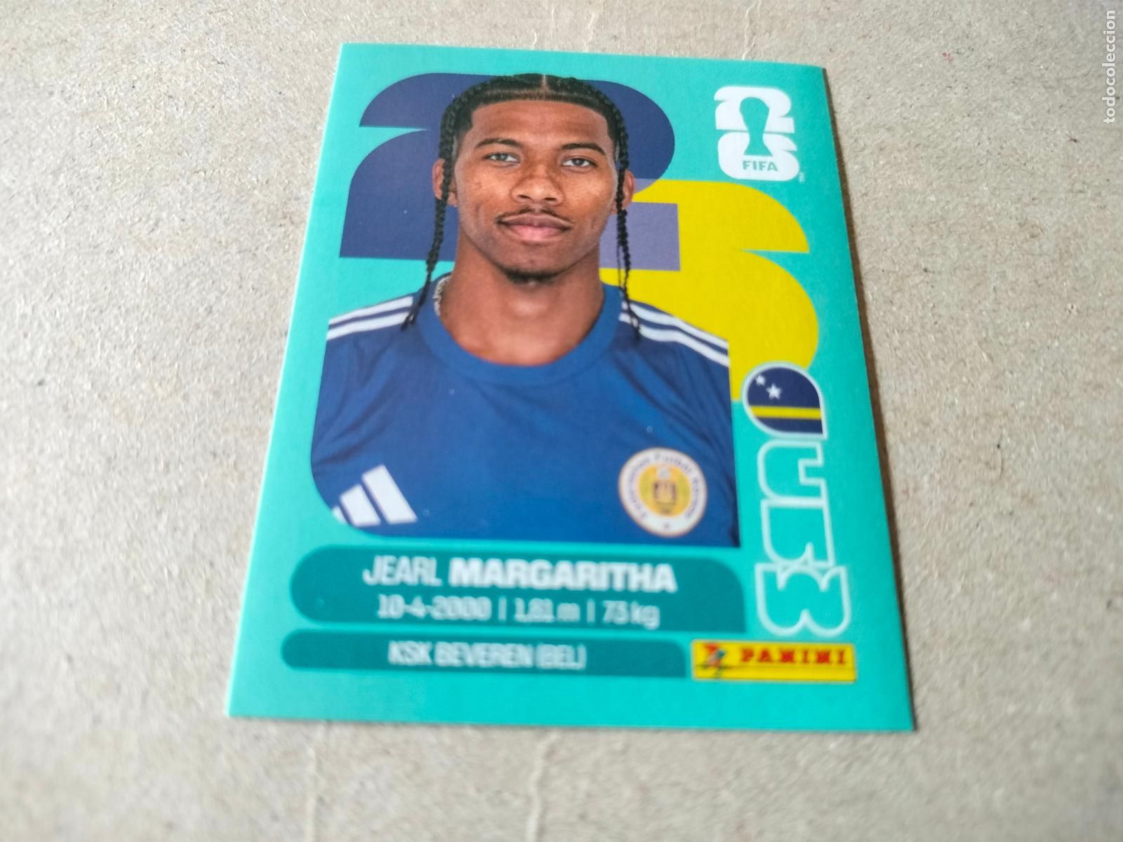 Cromos de f&uacute;tbol: CROMO FUTBOL MUNDIAL 2026 CURACAO MARGARITHA N&Uacute;MERO 16