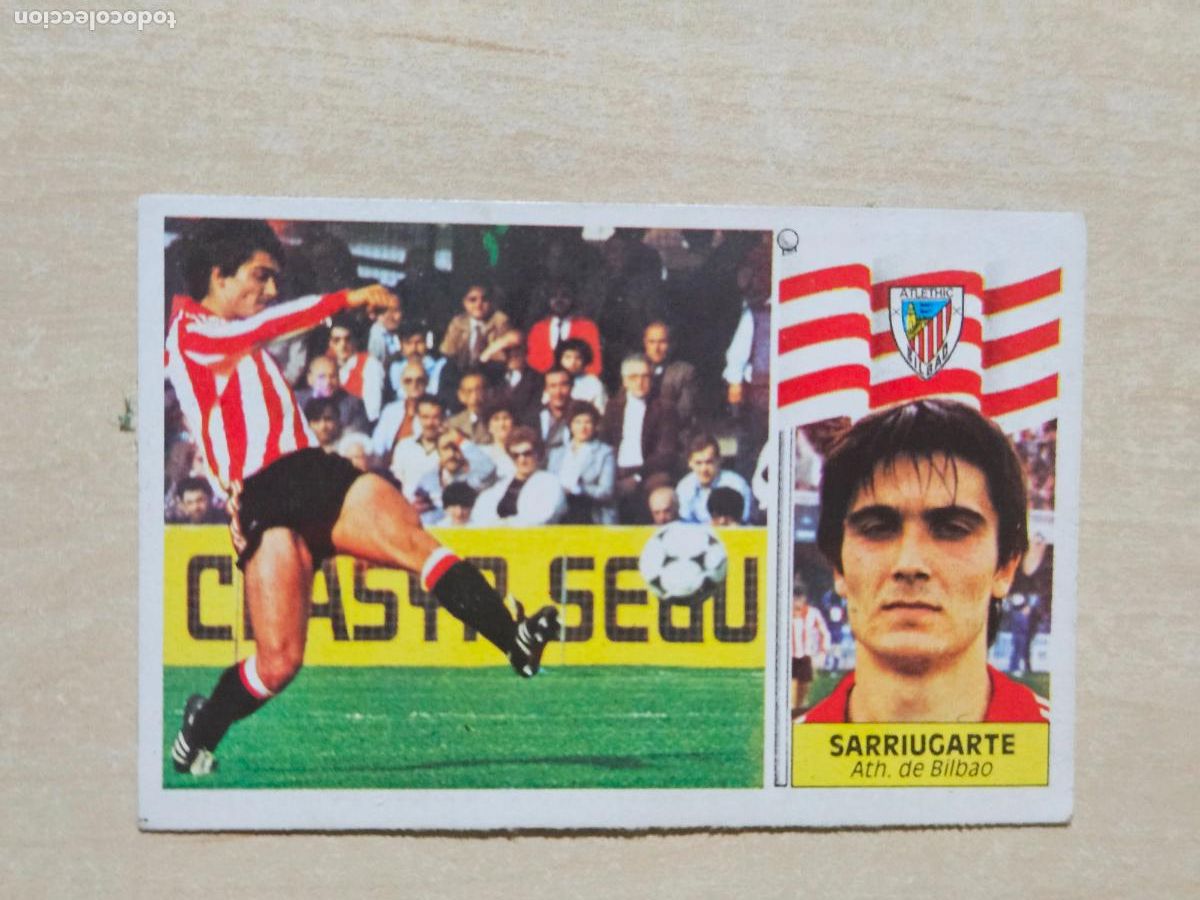 Cromos de f&uacute;tbol: EDICIONES ESTE 86 87 FICHAJE N&ordm; 28 SARRIUGARTE ATHLETIC DE BILBAO CROMO RECUPERADO