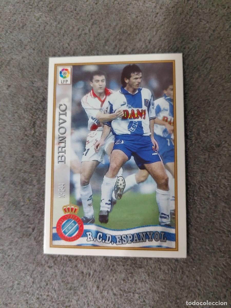 Cromos de f&uacute;tbol: 244. BRNOVIC R.C.D. ESPANYOL MUNDICROMO FICHAS 97 98 LIGA 1997 1998 CARD ABB