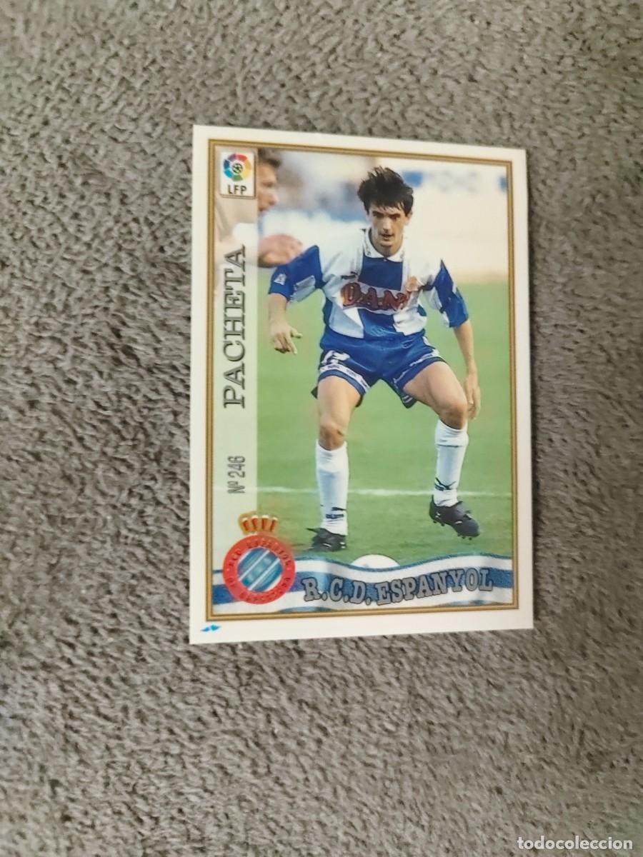 Cromos de f&uacute;tbol: 246. PACHETA R.C.D. ESPANYOL MUNDICROMO FICHAS 97 98 LIGA 1997 1998 CARD ABB