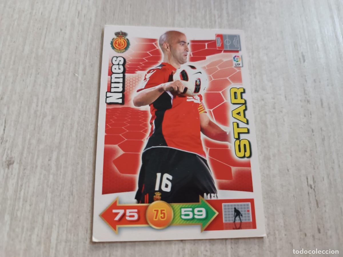 Cromos de f&uacute;tbol: NUNES ADRENALYN 2010 2011 10 11