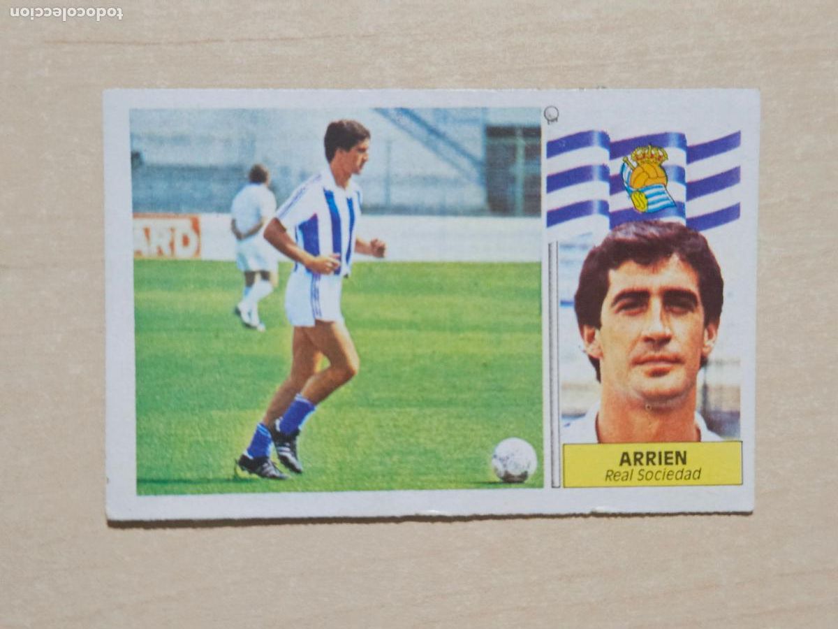 Cromos de f&uacute;tbol: EDICIONES ESTE 86 87 FICHAJE N&ordm; 40 ARRIEN REAL SOCIEDAD CROMO RECUPERADO