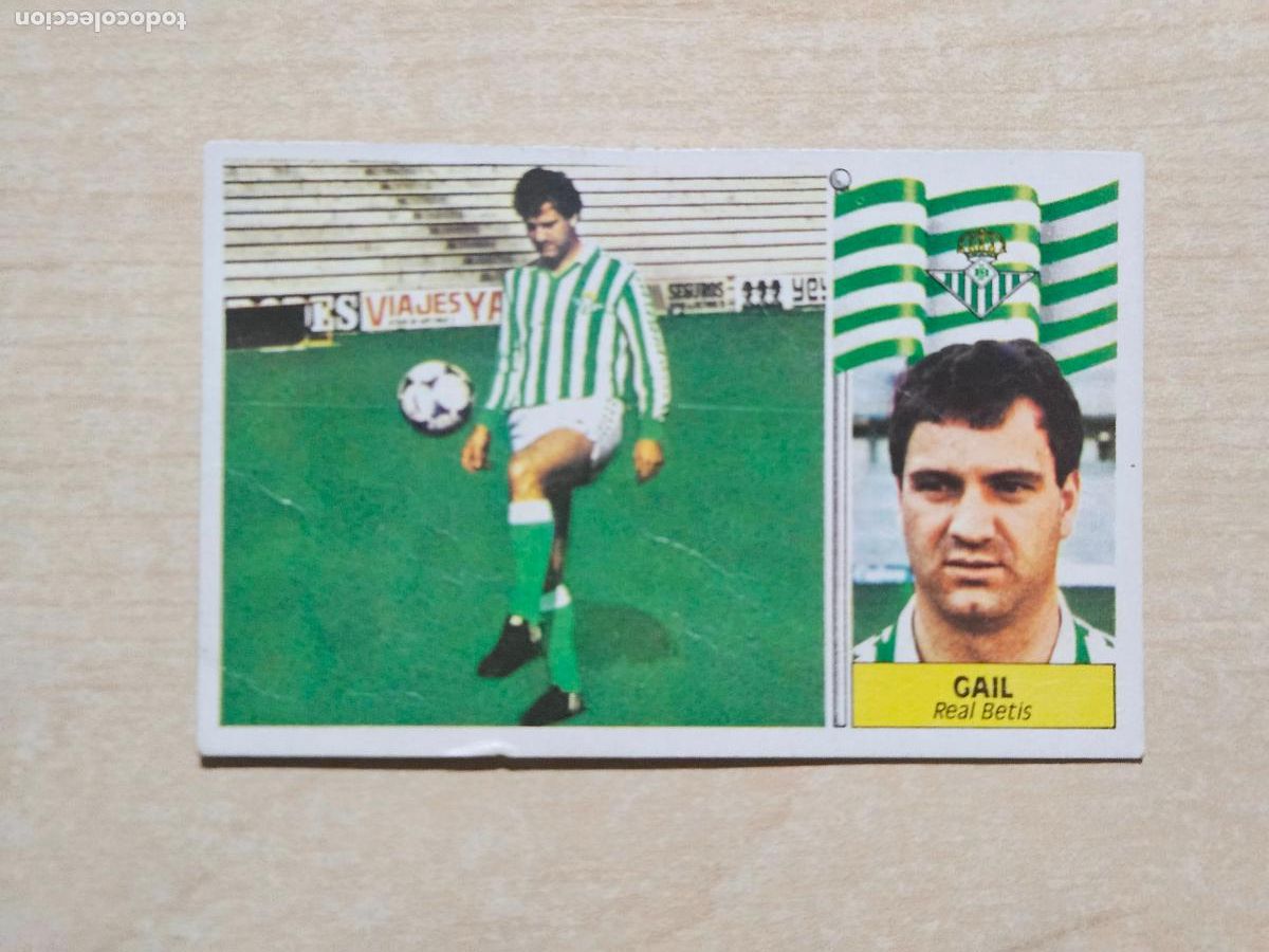 Cromos de f&uacute;tbol: EDICIONES ESTE 86 87 FICHAJE N&ordm; 41 GAIL REAL BETIS CROMO RECUPERADO