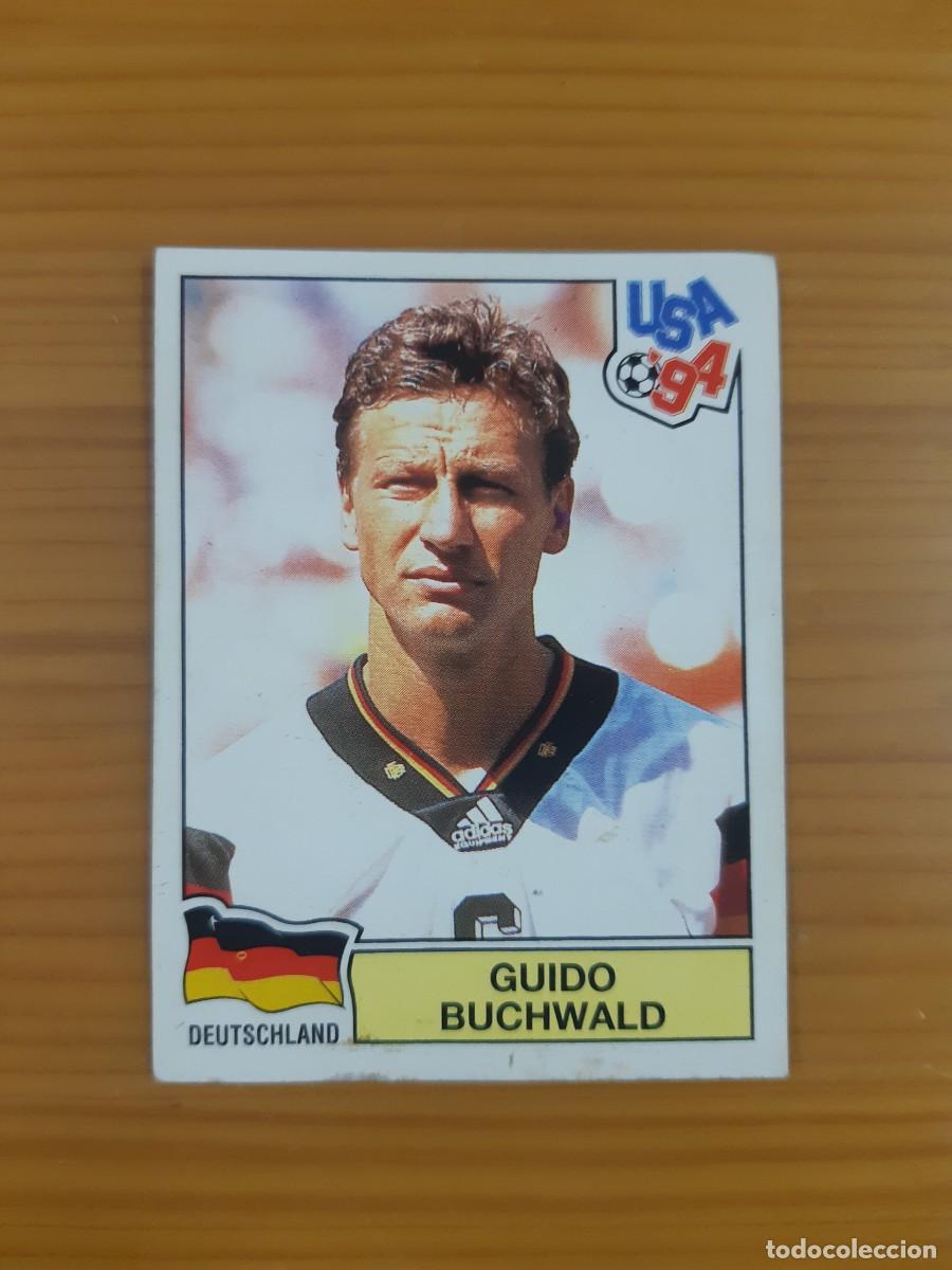 Cromos de f&uacute;tbol: N&deg;171 Guido Buchwald (Alemania) Mundial USA 94 PANINI 1994. Nunca pegado, sin pegar