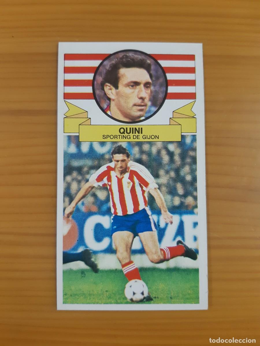 Cromos de f&uacute;tbol: Quini (Sporting Gij&oacute;n) Liga 85-86 ESTE. Nunca pegado, sin pegar
