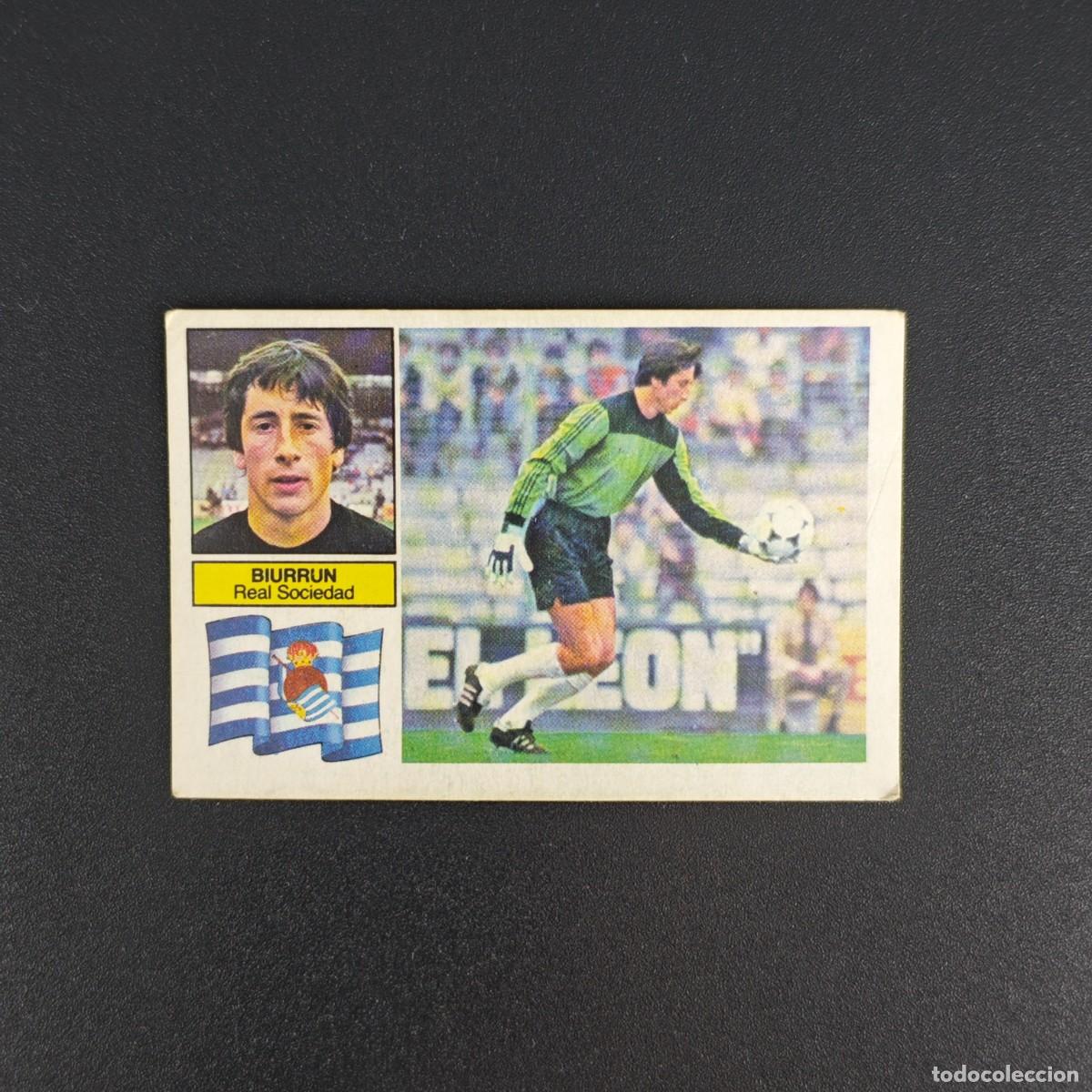 Cromos de f&uacute;tbol: CROMO DE FUTBOL LIGA ESTE 82 83 1982 1983 NUNCA PEGADO SIN PEGAR BIURRUN REAL SOCIEDAD RA1026