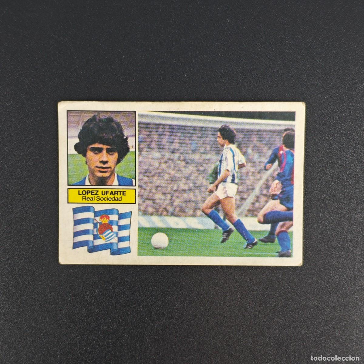 Cromos de f&uacute;tbol: CROMO DE FUTBOL LIGA ESTE 82 83 1982 1983 NUNCA PEGADO SIN PEGAR LOPEZ UFARTE REAL SOCIEDAD RA1026