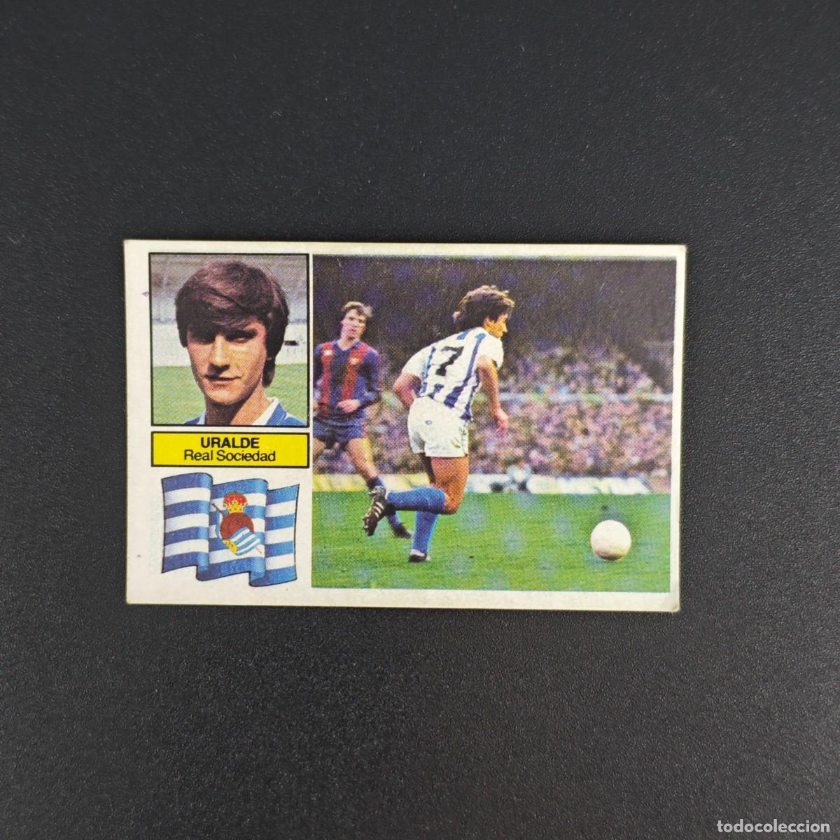Cromos de f&uacute;tbol: CROMO DE FUTBOL LIGA ESTE 82 83 1982 1983 NUNCA PEGADO SIN PEGAR URALDE REAL SOCIEDAD RA1026