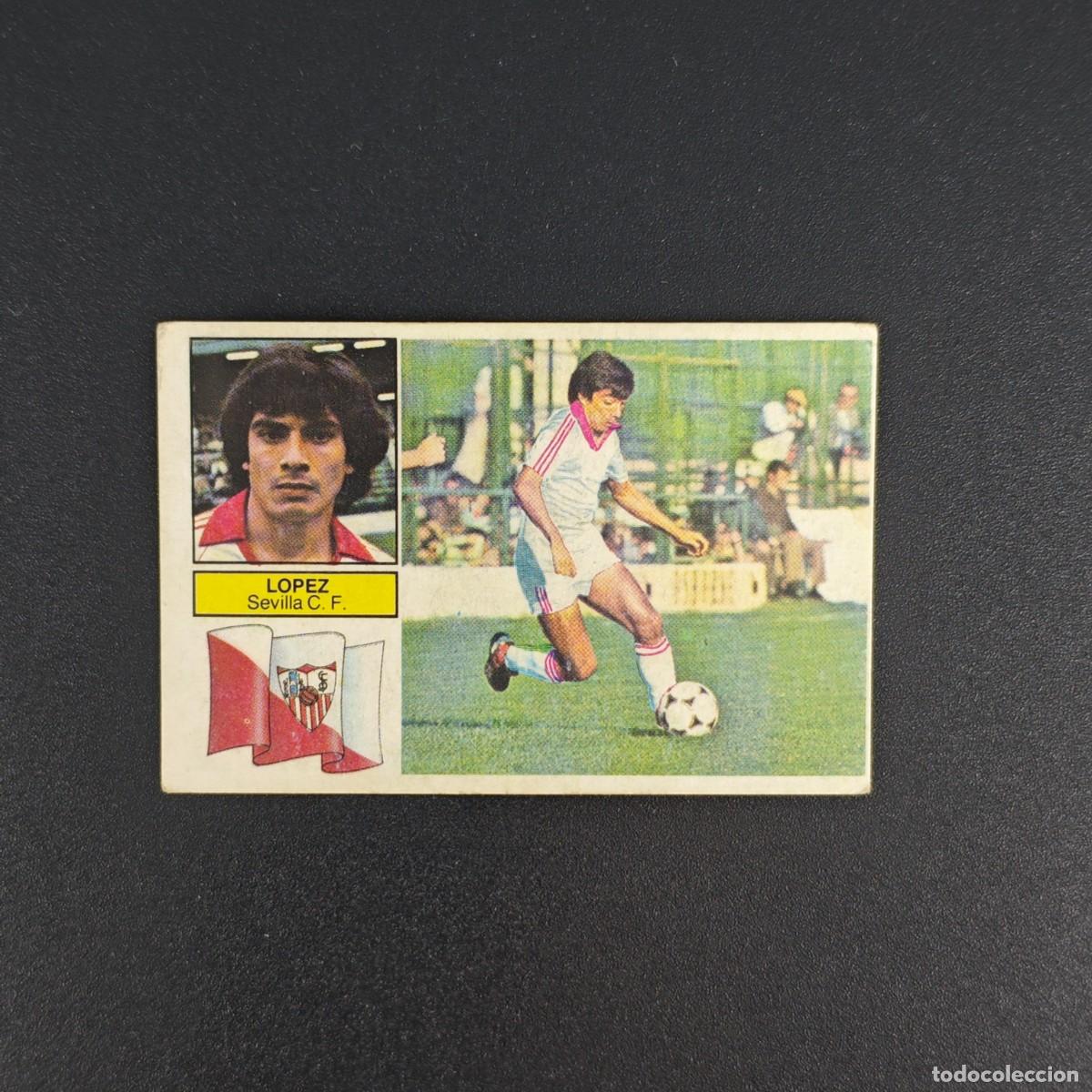 Cromos de f&uacute;tbol: CROMO DE FUTBOL LIGA ESTE 82 83 1982 1983 NUNCA PEGADO SIN PEGAR LOPEZ SEVILLA RA1026