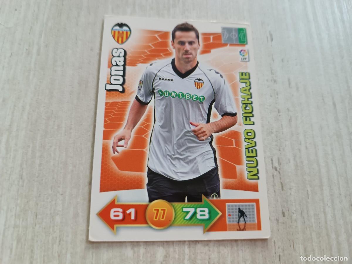 Cromos de f&uacute;tbol: JONAS NUEVO FICHAJE ADRENALYN 2010 2011 10 11