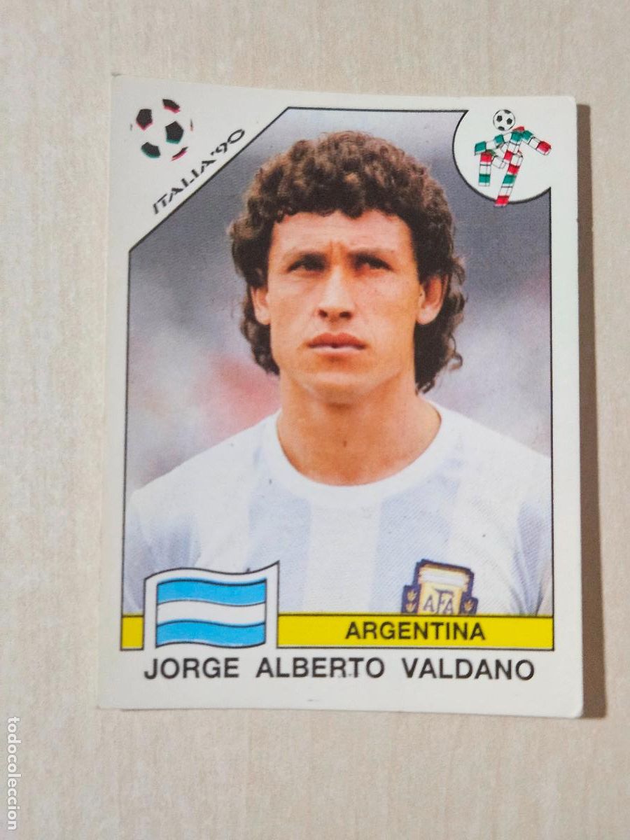 Cromos de f&uacute;tbol: CROMO N&ordm; 132 JORGE ALBERTO VALDANO - MUNDIAL ITALIA 90 - PANINI - SIN PEGAR - ARGENTINA