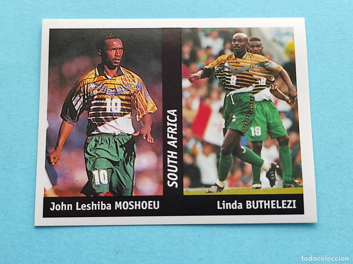 Cromos de f&uacute;tbol: 140 JOHN LESHIBA MOSHOEU/LINDA BUTHELEZI (SUDAFRICA) - CROMO MUNDIAL FRANCIA 1998 DS FRANCE 98