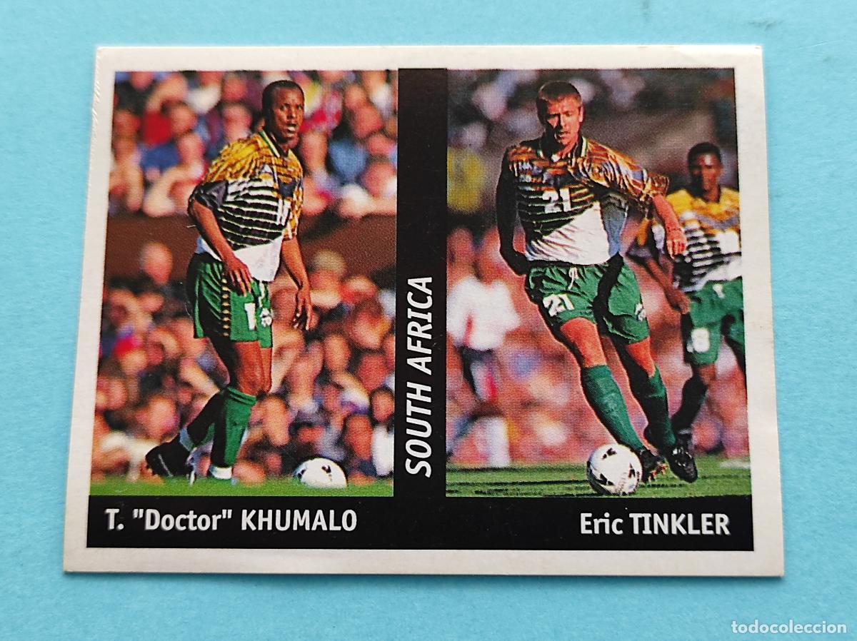 Cromos de f&uacute;tbol: 141 T. &rdquo;DOCTOR&rdquo; KHUMALO/ERIC TINKLER (SUDAFRICA) - CROMO MUNDIAL FRANCIA 1998 DS FRANCE 98 DSWC98