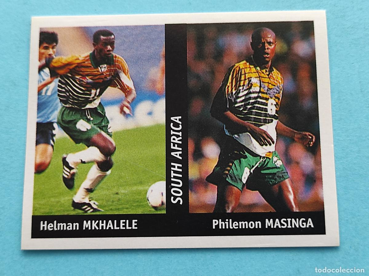 Cromos de f&uacute;tbol: 142 HELMAN MKHALELE/PHILEMON MASINGA (SUDAFRICA) - CROMO MUNDIAL FRANCIA 1998 DS FRANCE 98 DSWC98