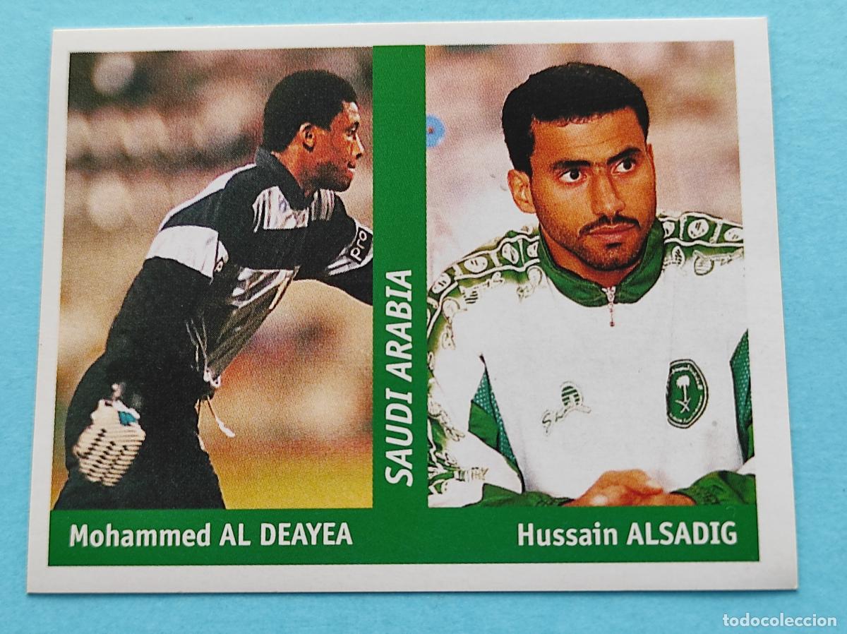 Cromos de f&uacute;tbol: 144 MOHAMMED AL DEAYEA/HUSSAIN ALSADIG (ARABIA SAUDI) - CROMO MUNDIAL FRANCIA 1998 DS FRANCE 98