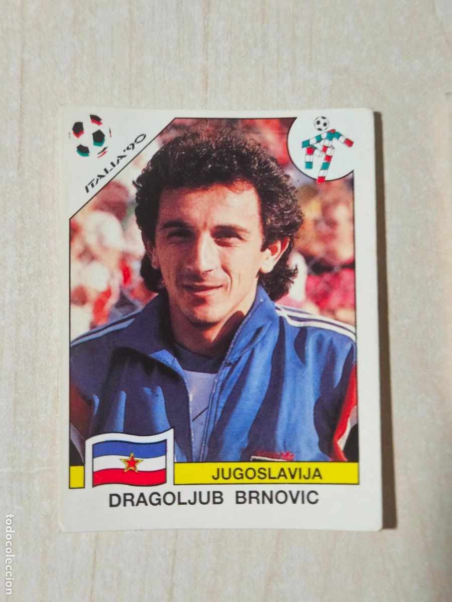 Cromos de f&uacute;tbol: CROMO N&ordm; 278 DRAGOLJUB BRNOVIC - MUNDIAL ITALIA 90 - PANINI - SIN PEGAR - YUGOSLAVIA