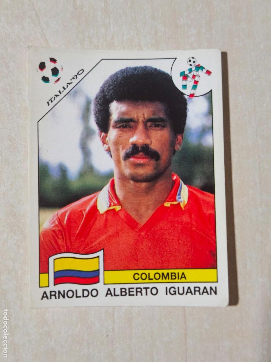 Cromos de f&uacute;tbol: CROMO N&ordm; 302 ARNOLDO ALBERTO IGUARAN - MUNDIAL ITALIA 90 - PANINI - SIN PEGAR - COLOMBIA
