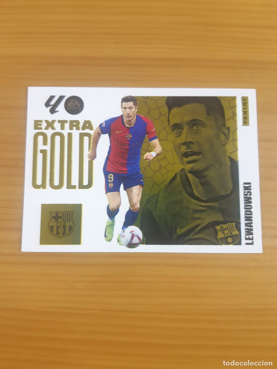 Cromos de f&uacute;tbol: LEWANDOWSKI BARCELONA EXTRA GOLD LIGA ESTE 25-26 2025 2026. Nunca pegado, sin pegar