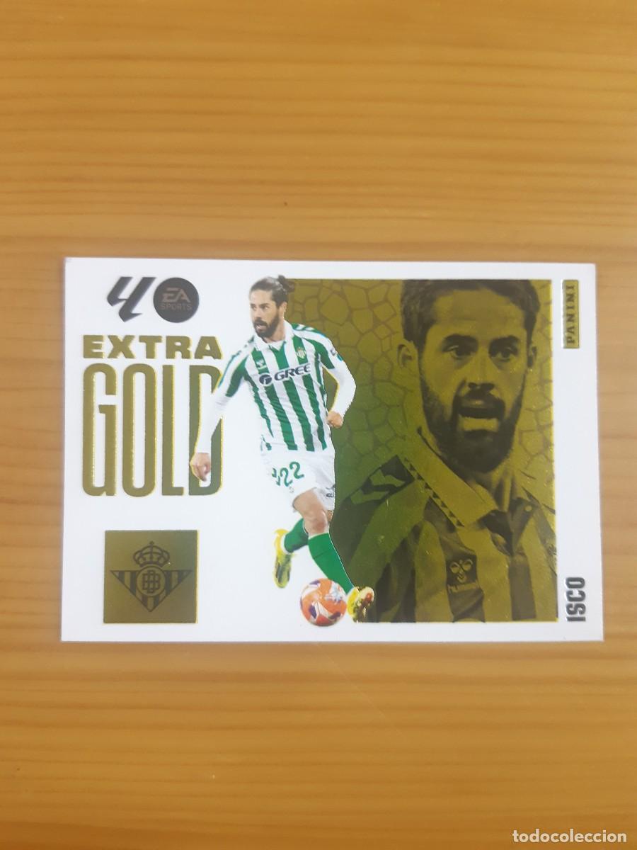 Cromos de f&uacute;tbol: ISCO REAL BETIS EXTRA GOLD LIGA ESTE 25-26 2025 2026. Nunca pegado, sin pegar