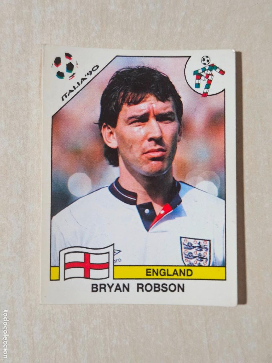 Cromos de f&uacute;tbol: CROMO N&ordm; 395 BRYAN ROBSON - MUNDIAL ITALIA 90 - PANINI - SIN PEGAR - INGLATERRA