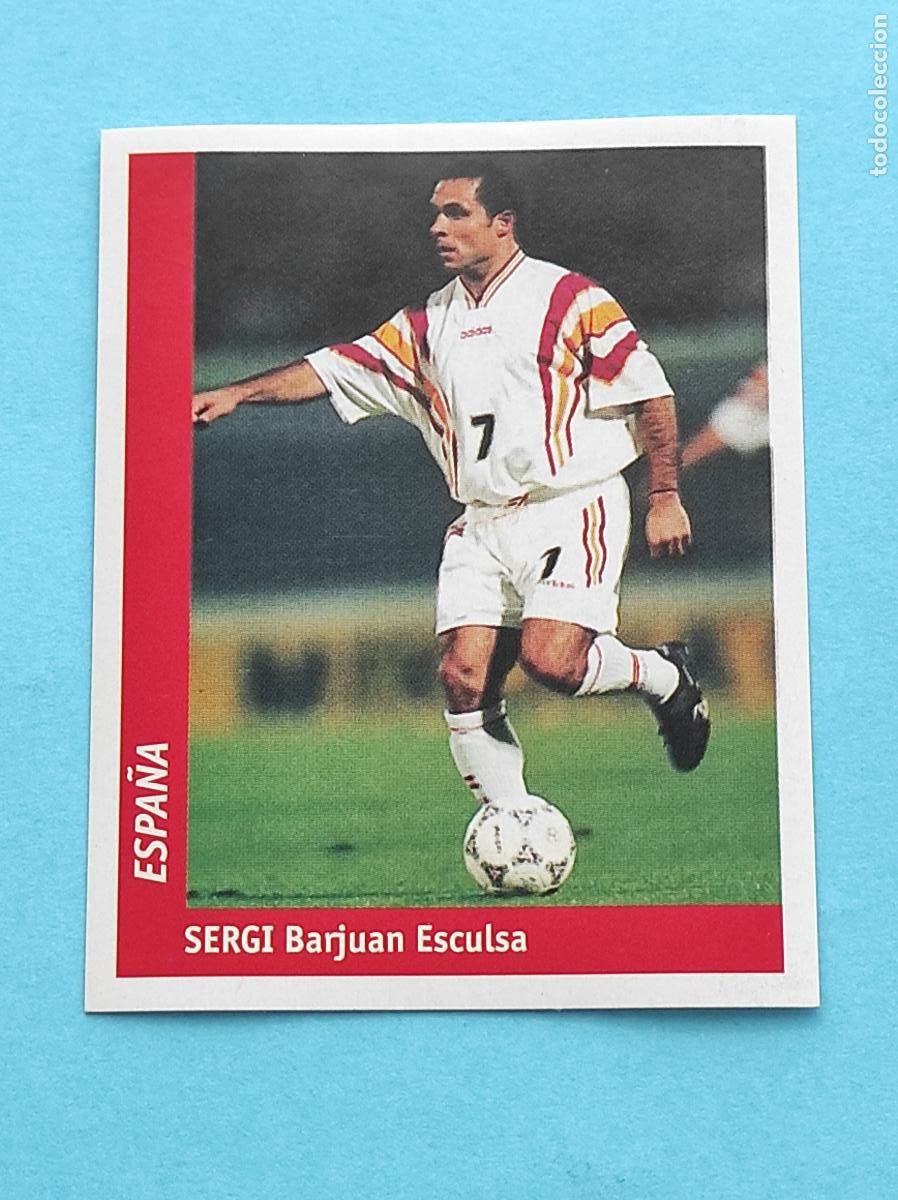 Cromos de f&uacute;tbol: 154 SERGI BARJUAN ESCULSA (ESPA&Ntilde;A) - CROMO MUNDIAL FRANCIA 1998 DS FRANCE 98 DSWC98 WORLD CUP