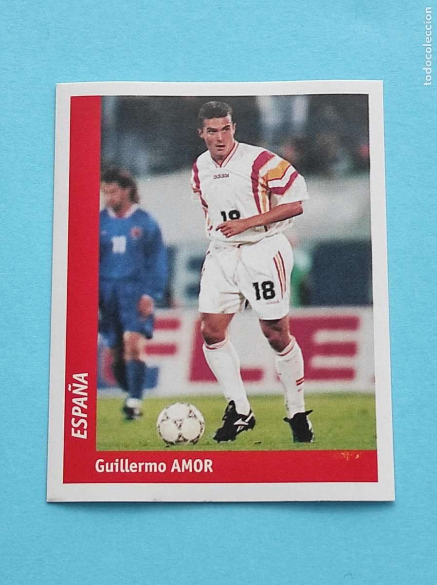 Cromos de f&uacute;tbol: 159 GUILLERMO AMOR (ESPA&Ntilde;A) - CROMO MUNDIAL FRANCIA 1998 DS FRANCE 98 DSWC98 WORLD CUP