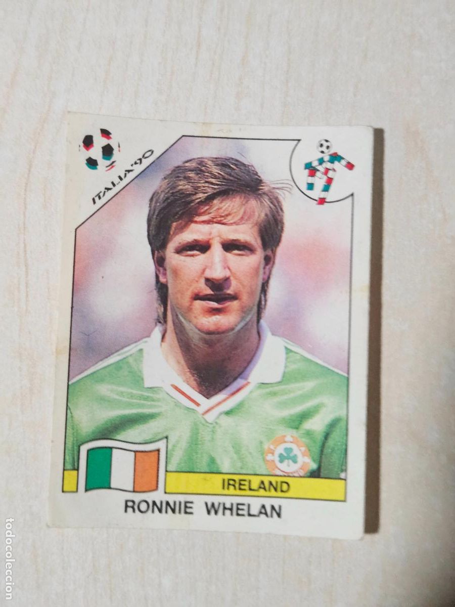 Cromos de f&uacute;tbol: CROMO N&ordm; 431 RONNIE WHELAN - MUNDIAL ITALIA 90 - PANINI - SIN PEGAR - IRLANDA