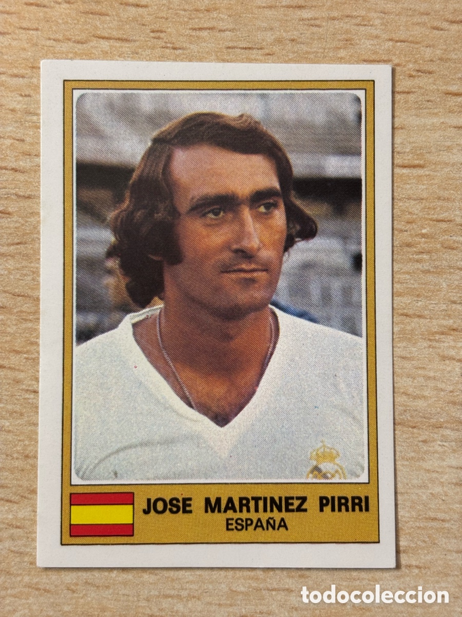 Cromos de f&uacute;tbol: # 83 Jos&eacute; Martinez Pirri Espa&ntilde;a Euro Football 76 Panini sin pegar Real Madrid