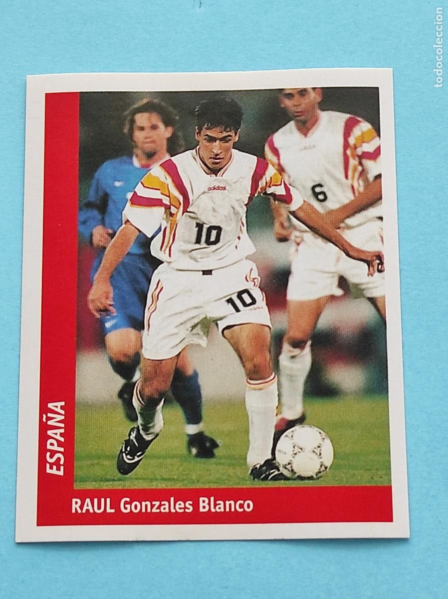 Cromos de f&uacute;tbol: 163 RAUL GONZ&Aacute;LEZ BLANCO (ESPA&Ntilde;A) - CROMO MUNDIAL FRANCIA 1998 DS FRANCE 98 DSWC98 WORLD CUP