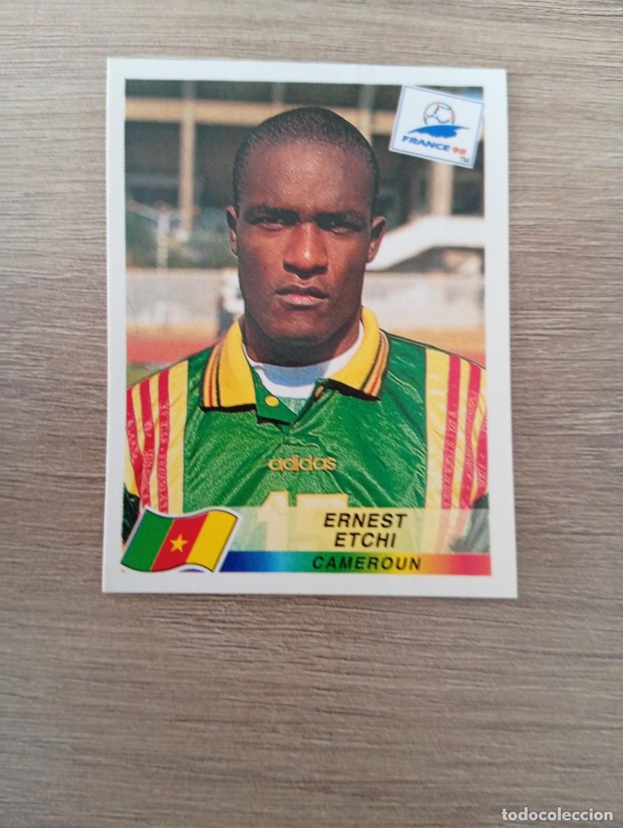 Cromos de f&uacute;tbol: ERNEST ETCHI 126 CAMERUN PANINI FRANCIA 1998 98 SIN PEGAR NUNCA PEGADO