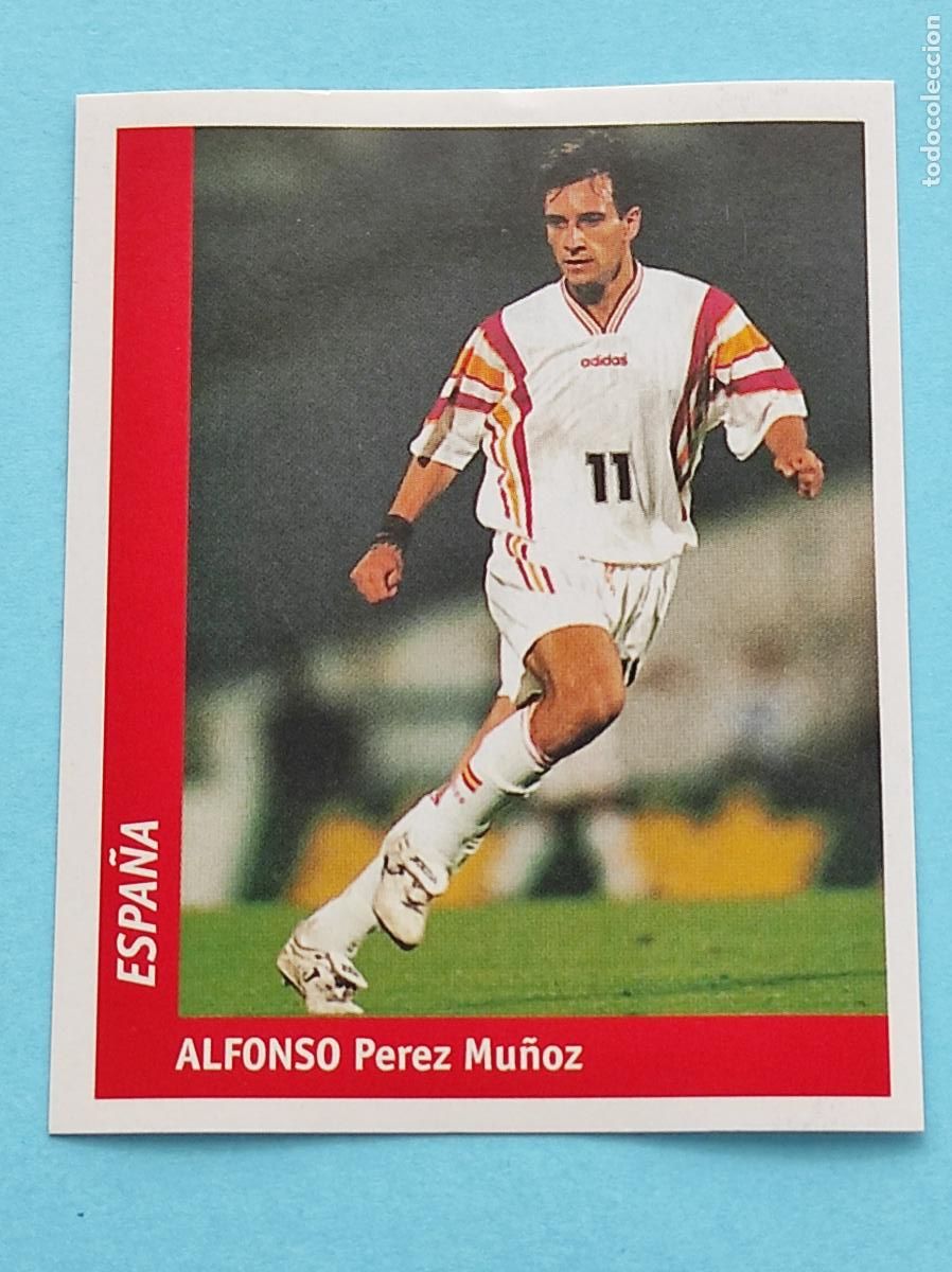 Cromos de f&uacute;tbol: 164 ALFONSO PEREZ MUNOZ (ESPA&Ntilde;A) - CROMO MUNDIAL FRANCIA 1998 DS FRANCE 98 DSWC98 WORLD CUP