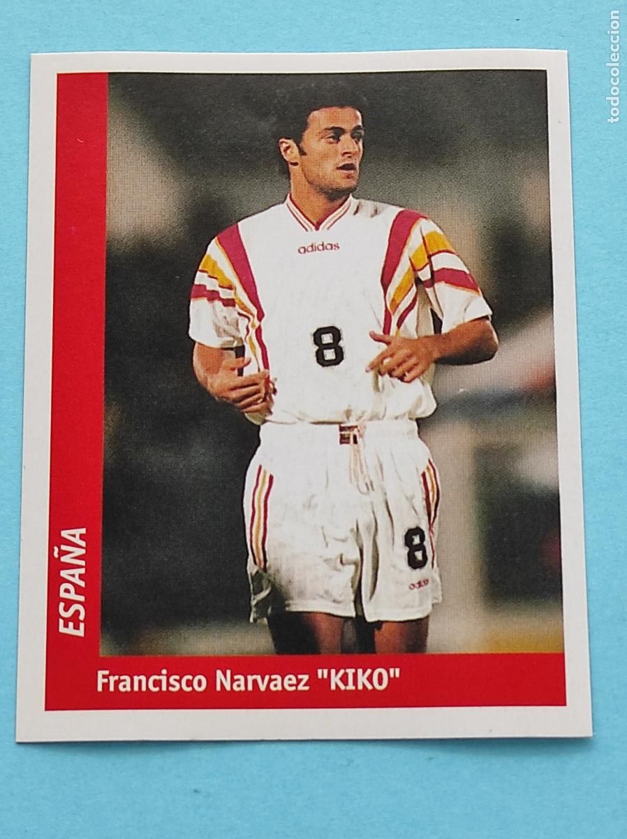 Cromos de f&uacute;tbol: 165 FRANCISCO NARVAEZ KIKO (ESPA&Ntilde;A) - CROMO MUNDIAL FRANCIA 1998 DS FRANCE 98 DSWC98 WORLD CUP