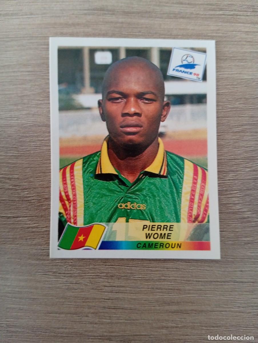 Fu&szlig;ball-Sticker: PIERRE WOME 127 CAMERUN PANINI FRANCIA 1998 98 SIN PEGAR NUNCA PEGADO