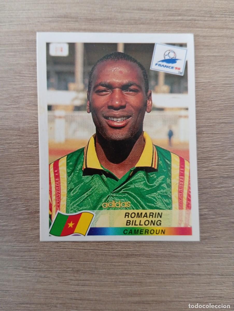 Fu&szlig;ball-Sticker: ROMARIN BILLONG 128 CAMERUN PANINI FRANCIA 1998 98 SIN PEGAR NUNCA PEGADO