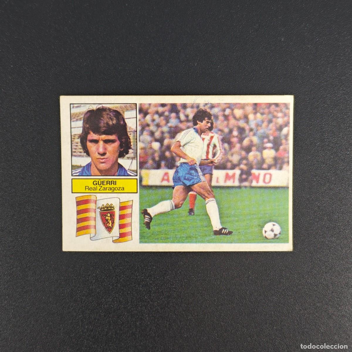 Cromos de f&uacute;tbol: CROMO DE FUTBOL LIGA ESTE 82 83 1982 1983 NUNCA PEGADO SIN PEGAR G&Uuml;ERRI REAL ZARAGOZA RA1026