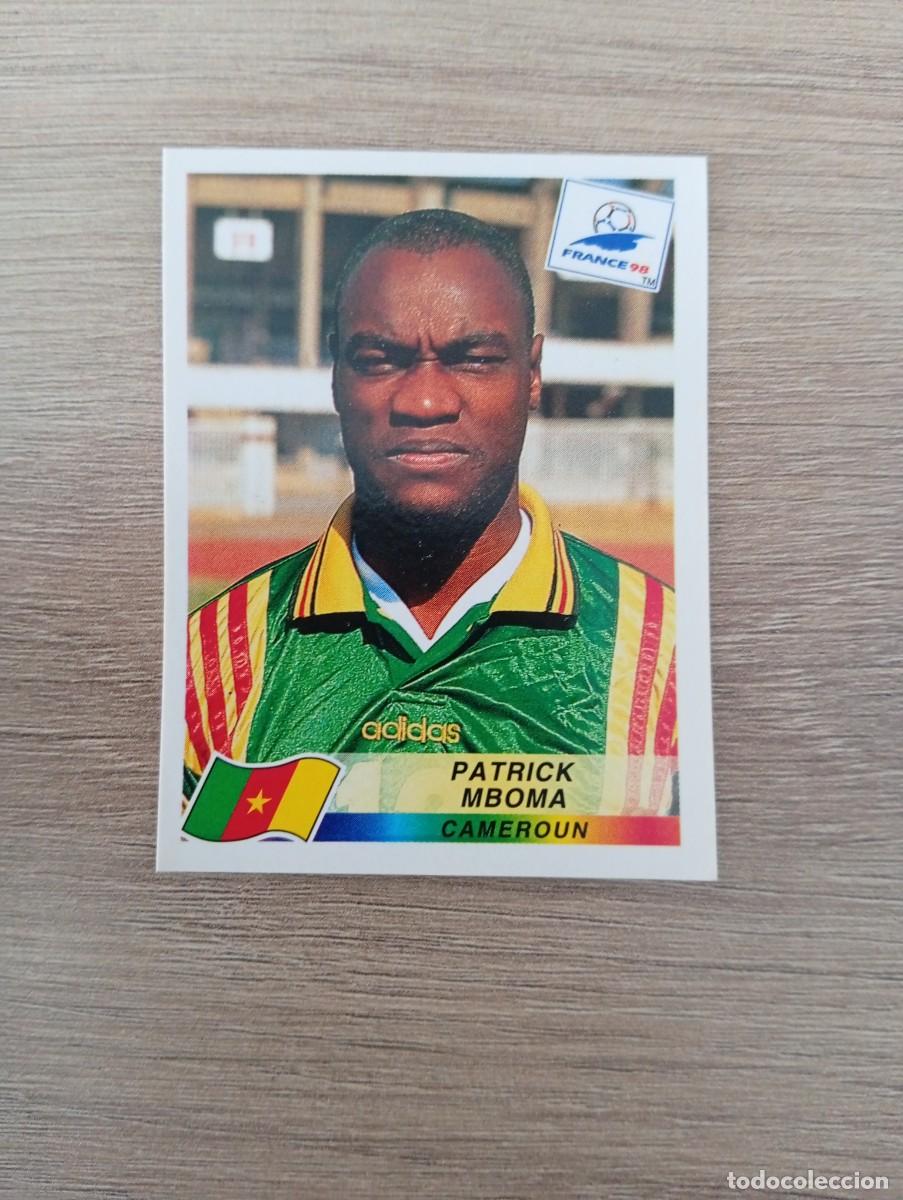 Cromos de f&uacute;tbol: PATRICK MBOMA 134 CAMERUN PANINI FRANCIA 1998 98 SIN PEGAR NUNCA PEGADO