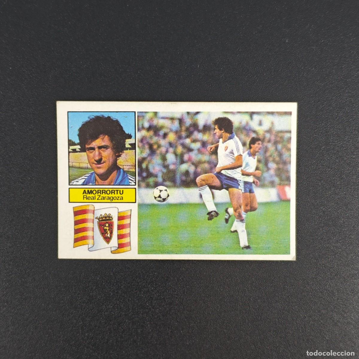 Cromos de f&uacute;tbol: CROMO DE FUTBOL LIGA ESTE 82 83 1982 1983 NUNCA PEGADO SIN PEGAR AMORRORTU REAL ZARAGOZA RA1026