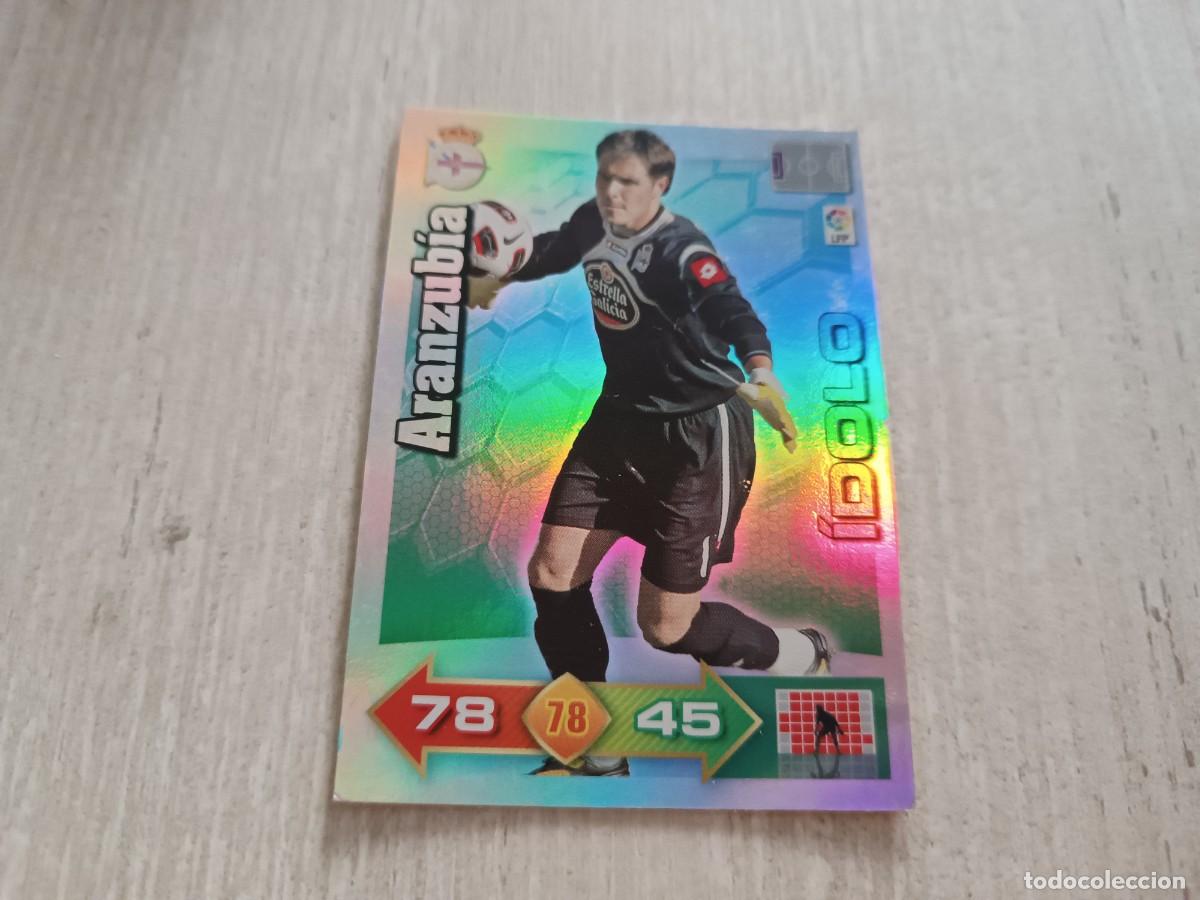 Cromos de f&uacute;tbol: ARANZUBIA &Iacute;DOLO ADRENALYN 2010 2011 10 11