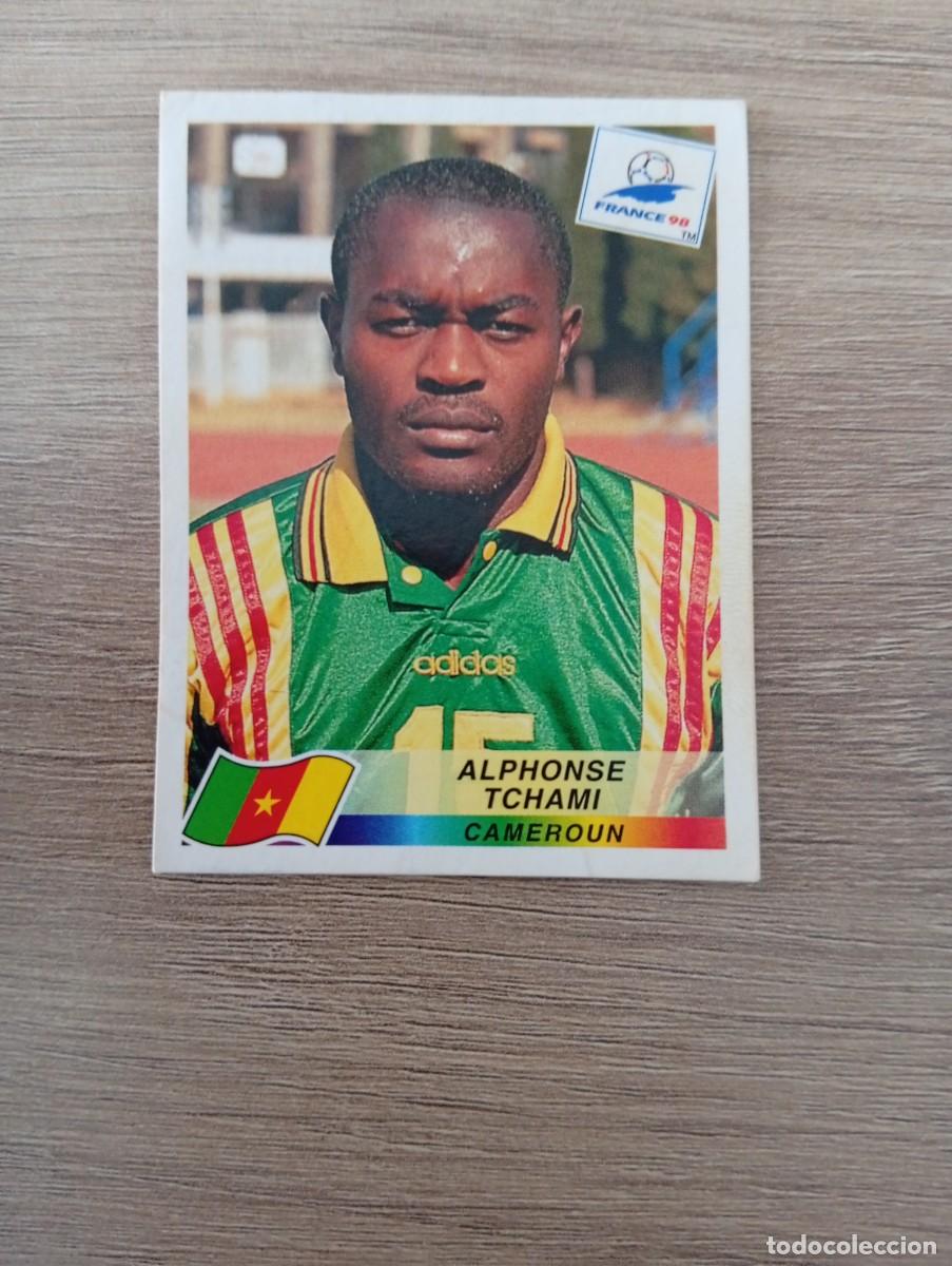 Cromos de f&uacute;tbol: ALPHONSE TCHAMI 135 CAMERUN PANINI FRANCIA 1998 98 SIN PEGAR NUNCA PEGADO