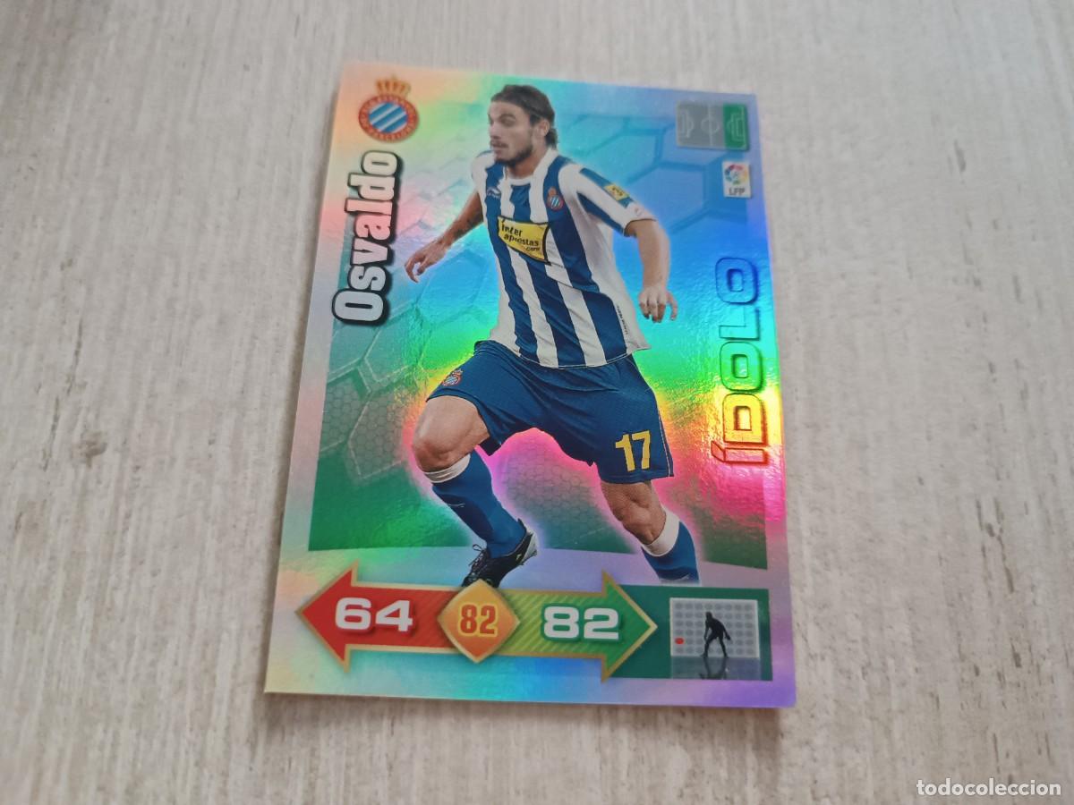 Cromos de f&uacute;tbol: OSVALDO &Iacute;DOLO ADRENALYN 2010 2011 10 11