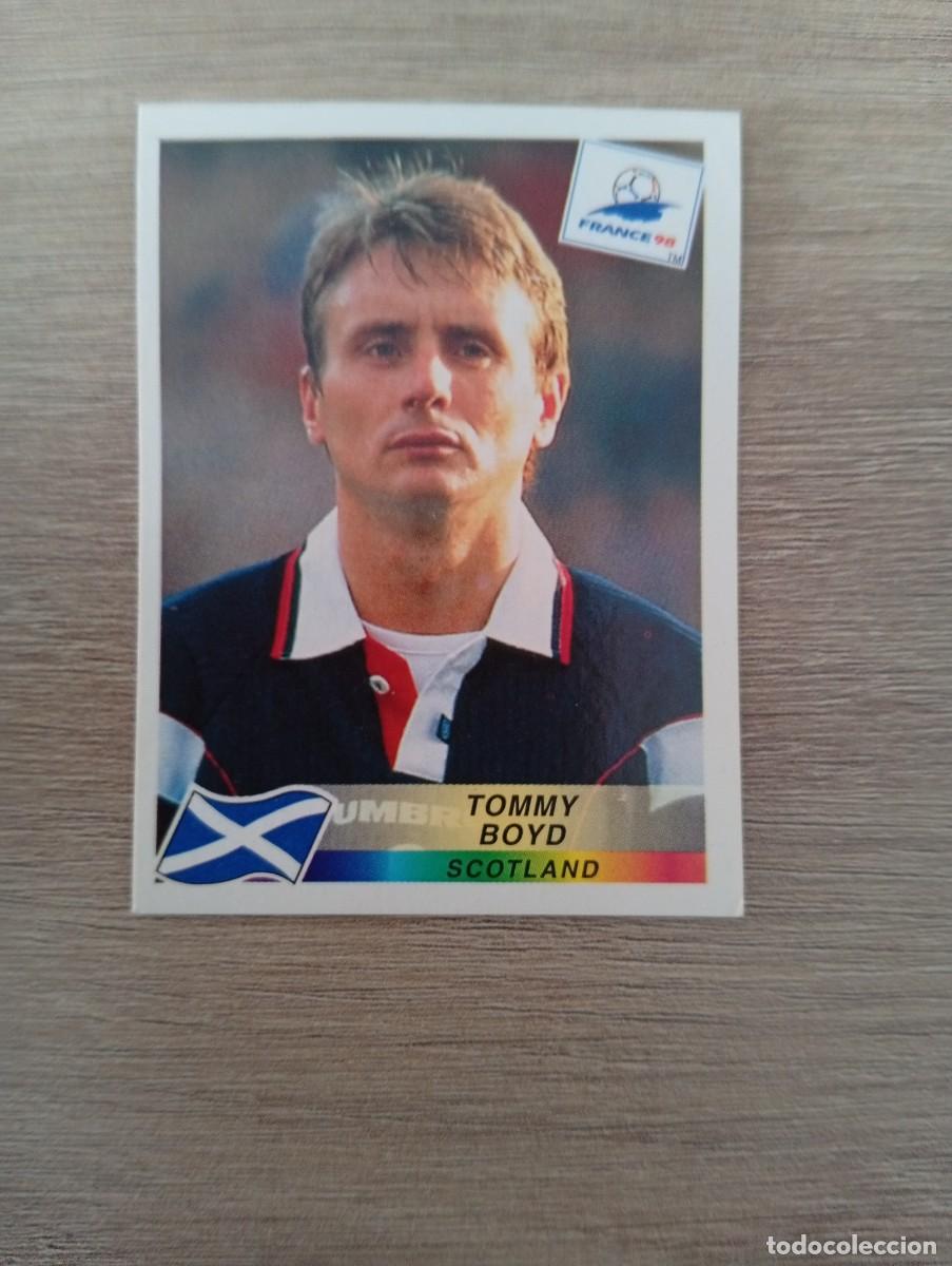 Cromos de f&uacute;tbol: TOMMY BOYD 35 ESCOCIA PANINI FRANCIA 1998 98 SIN PEGAR NUNCA PEGADO